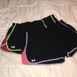 (Both Sold )Under armour running shorts